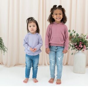 Kyte Baby Ribbed Hoodie 3T Dusty Rose